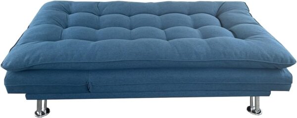 West Home Modern Design Sofa Cum Bed Three Seater Color Blue Model-WH-S208 - Image 3