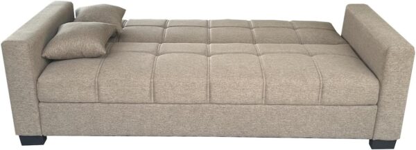West Home Three Seat Luxury Sofa Cum Bed Fabric Color Brown WH-S399 - Image 3