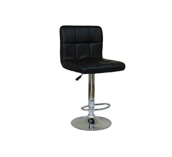 West Home Adjustable Leather Bar Stool - L x D x H ( 45 x 40 x 78 )cm - Color Black