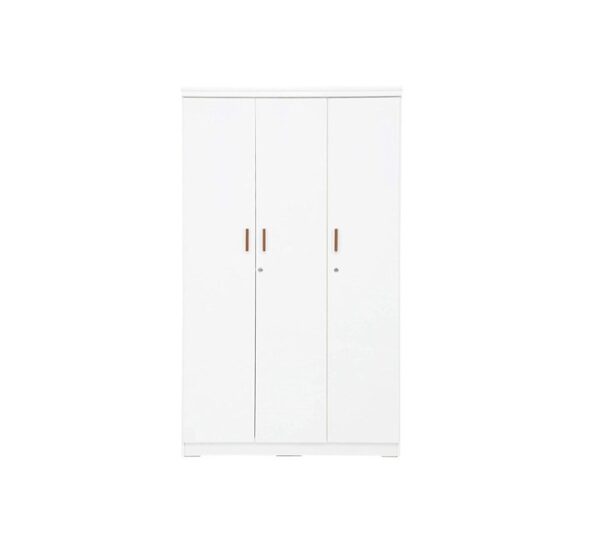 West Home 3 Door Wooden Wardrobe/cupboard With 1 Drawer, (200 x 120 x 50 cm) Color White