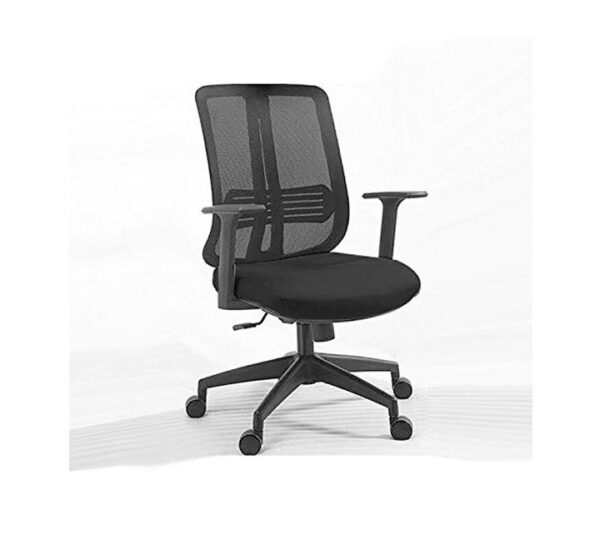 West Home Low Back Office Chair, Mesh Back, Comfortable Seat compact design, Black Wheel Frame H x W x D ( 95 x 55 x 55) cm - Color Black - Model-WH-168B