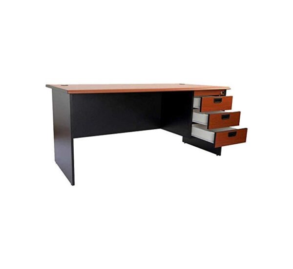 West Home Office Desk with Fixed Drawers 180cm - Color - Cherry - Model-WH-001 - Image 5