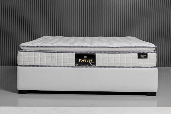 West Home Memory Pillow Top Forever Spring Mattress, Knitted Fabric, Queen Size – Thickness – 28 cm – L x W – ( 140 x 200 ) cm – 5 Year Brand Warranty